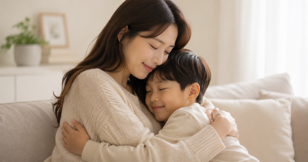 틱 아이 엄마 공감 안정 치료